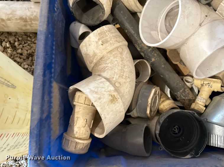 image for item EG8039 (3) Totes of PVC pipe fittings