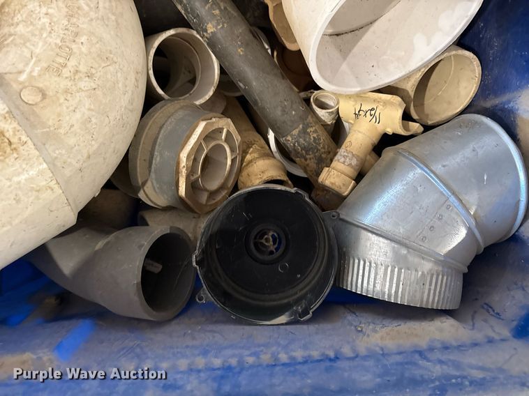 image for item EG8039 (3) Totes of PVC pipe fittings