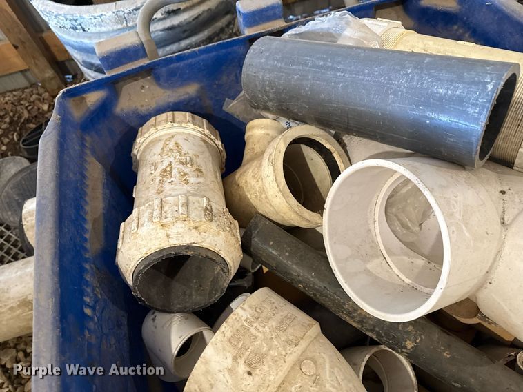 image for item EG8039 (3) Totes of PVC pipe fittings