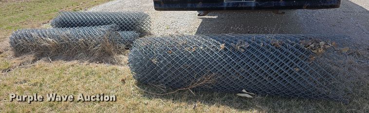 image for item EH8867 (4) rolls of chain link fence