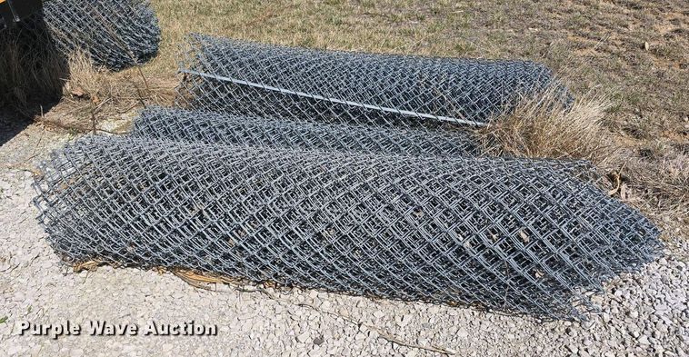 image for item EH8867 (4) rolls of chain link fence