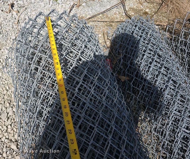 image for item EH8867 (4) rolls of chain link fence