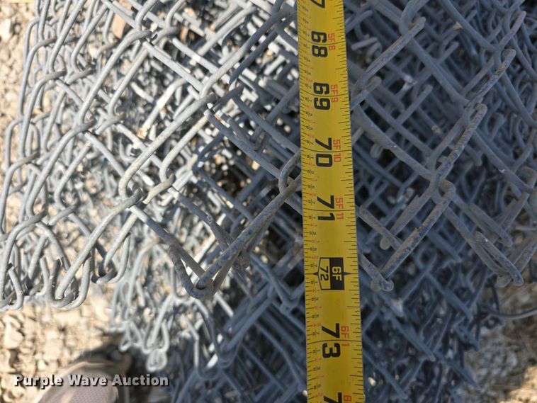 image for item EH8867 (4) rolls of chain link fence