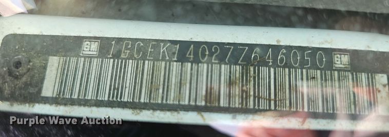 image for item EH8870 2007 Chevrolet Silverado 1500 pickup truck