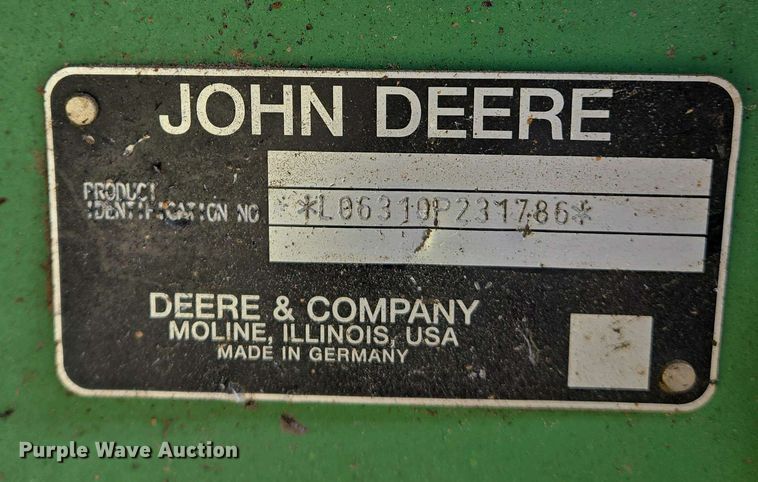 image for item EJ7441 2001 John Deere 6310 tractor