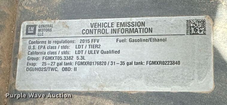 image for item EJ8529 2015 Chevrolet Suburban SUV