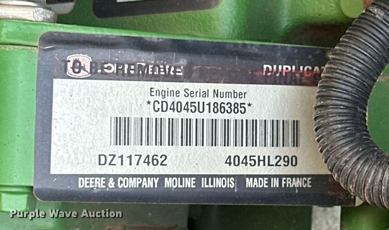 image for item EJ8656 2021 John Deere 6110M MFWD tractor