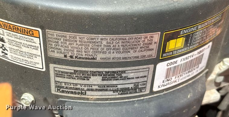 image for item EJ8665 Scag SCZII-61V-31FX ZTR lawn mower