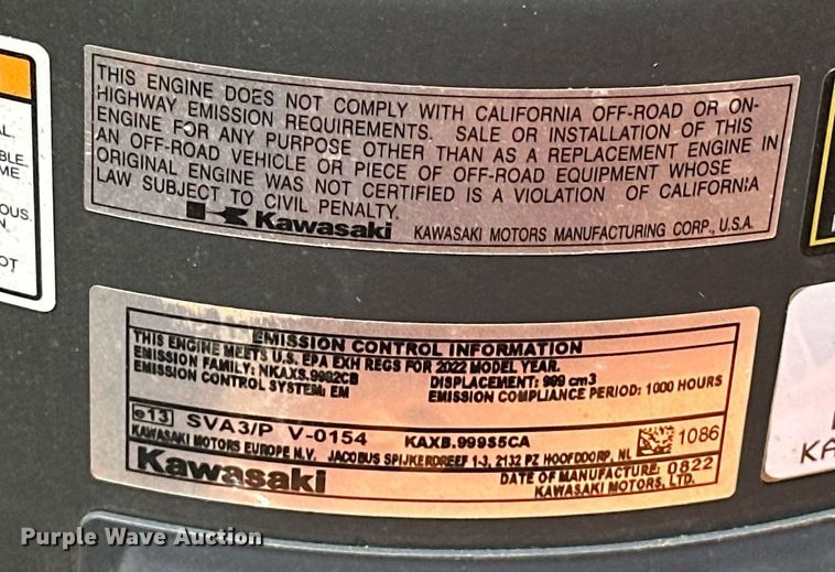 image for item EJ8666 Scag SCZII-61V-31FX ZTR lawn mower