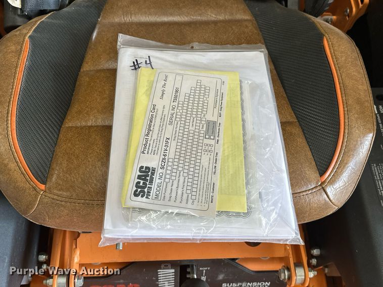 image for item EJ8666 Scag SCZII-61V-31FX ZTR lawn mower