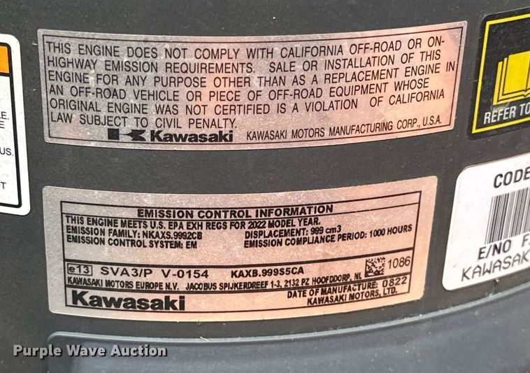 image for item EJ8667 Scag SCZII-61V-31FX ZTR lawn mower