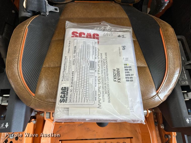 image for item EJ8667 Scag SCZII-61V-31FX ZTR lawn mower