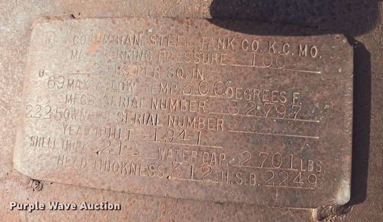 image for item EK5163 1941 Columbian tank