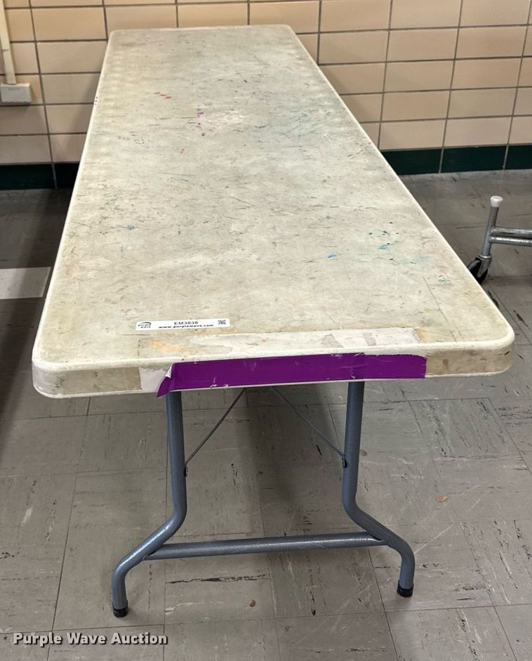 image for item EM3838 (6) plastic folding tables