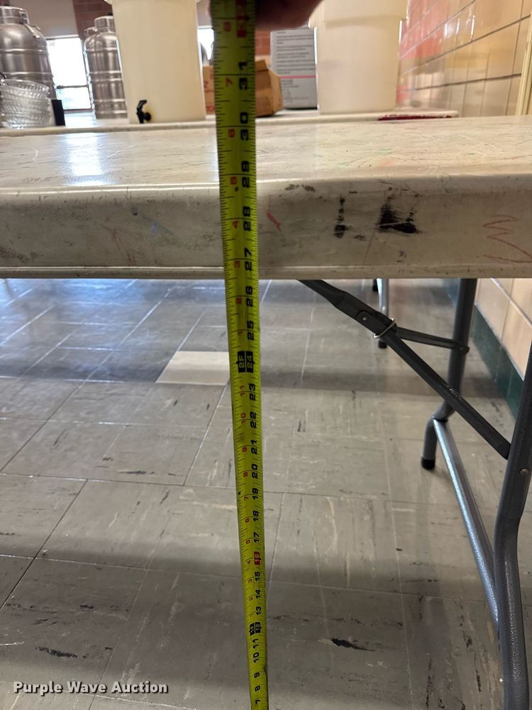 image for item EM3838 (6) plastic folding tables