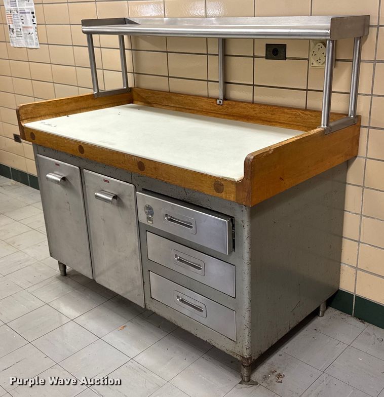 image for item EM3848 Kitchen prepping table