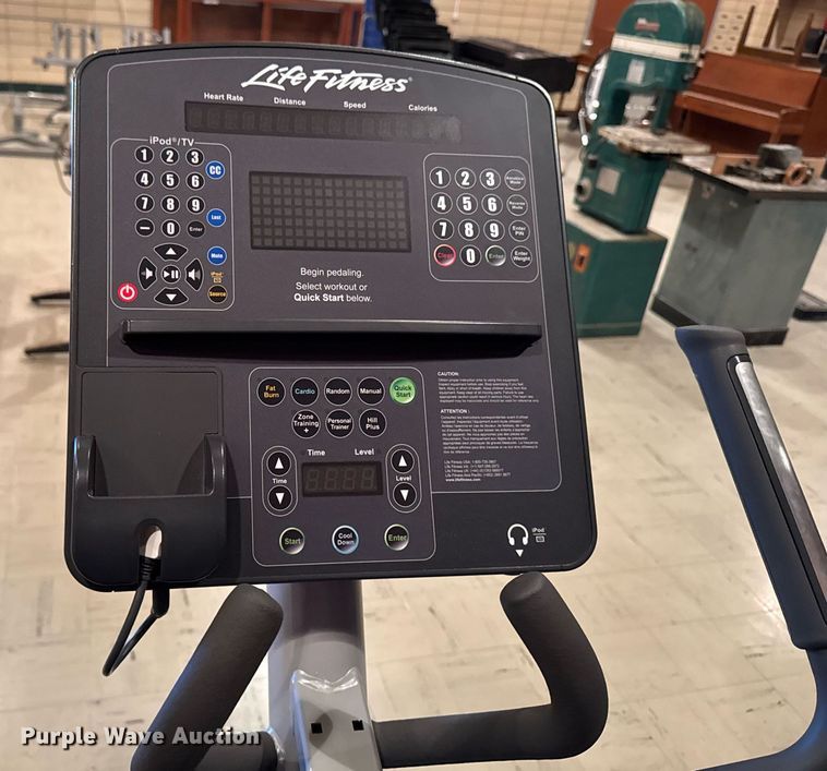 image for item EM3863 (2) Life fitness CLSX elliptical machines