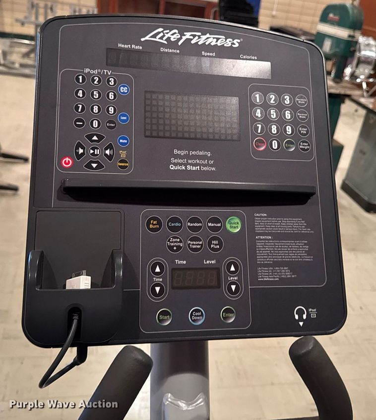 image for item EM3863 (2) Life fitness CLSX elliptical machines