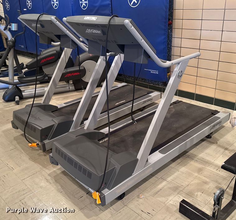 image for item EM3864 (2) Life Fitness 90T treadmills