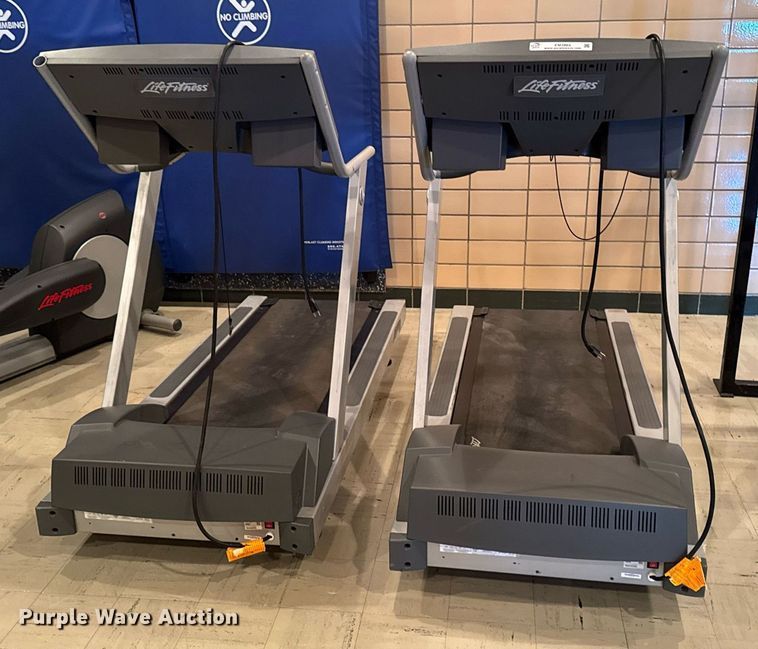 image for item EM3864 (2) Life Fitness 90T treadmills