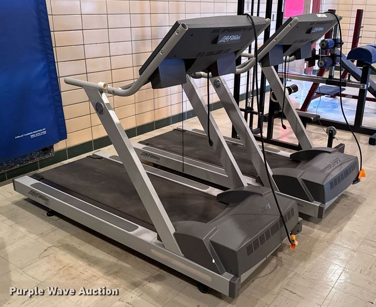 image for item EM3864 (2) Life Fitness 90T treadmills