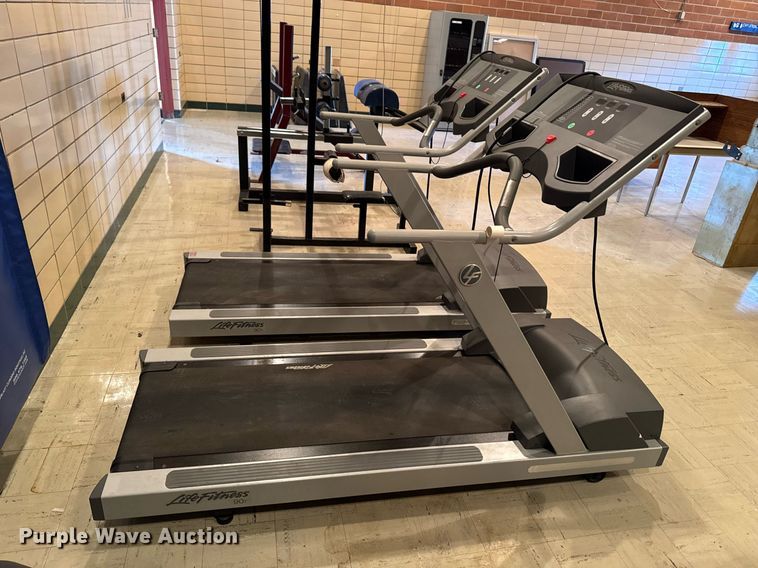image for item EM3864 (2) Life Fitness 90T treadmills