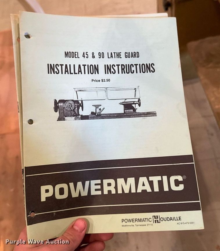 image for item EM3868 Powermatic 45 wood lathe