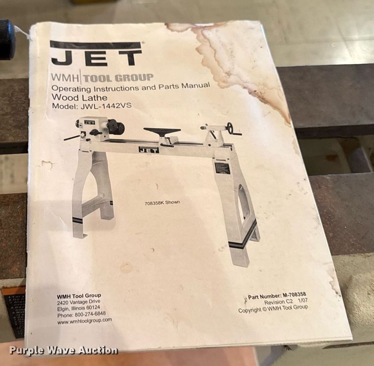 image for item EM3869 JET JWL-1442VS wood lathe