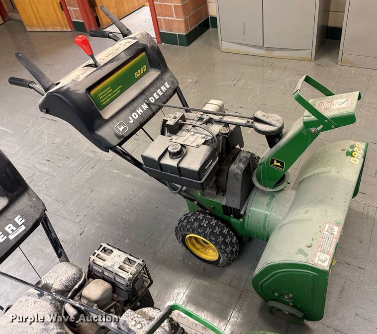 image for item EM3949 (2) John Deere snow blowers