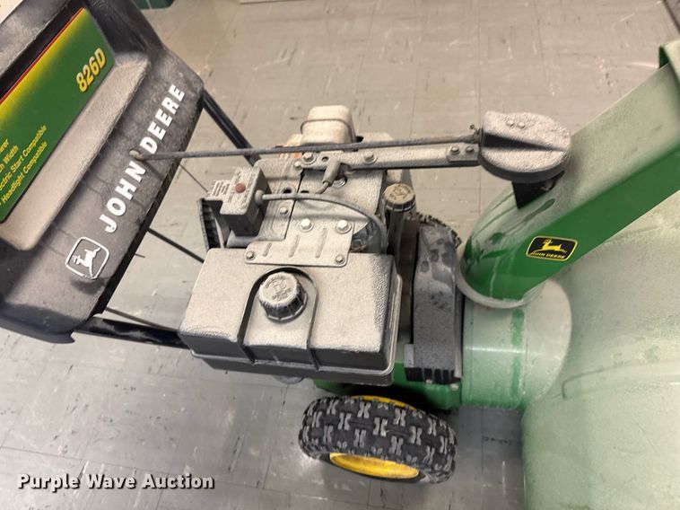 image for item EM3949 (2) John Deere snow blowers
