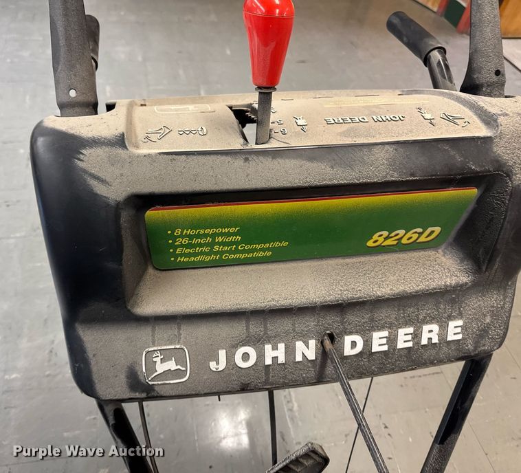 image for item EM3949 (2) John Deere snow blowers