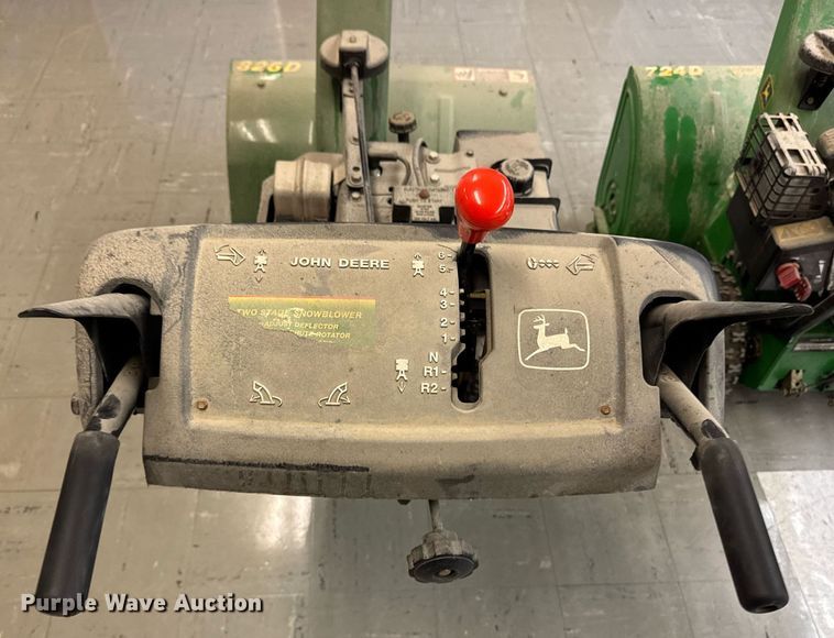 image for item EM3949 (2) John Deere snow blowers