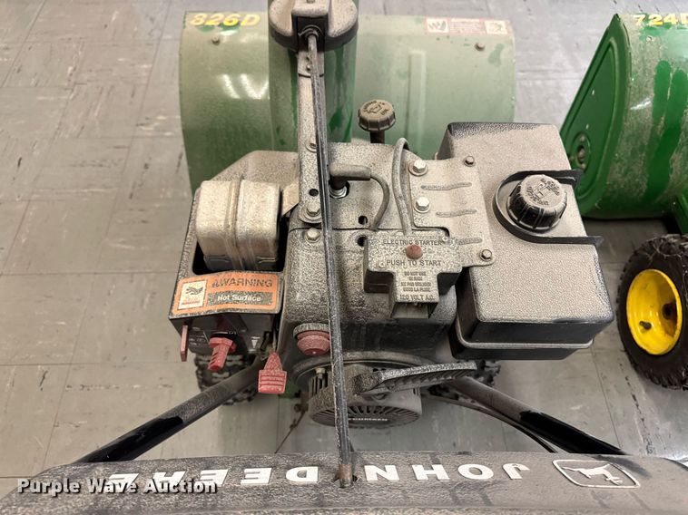 image for item EM3949 (2) John Deere snow blowers