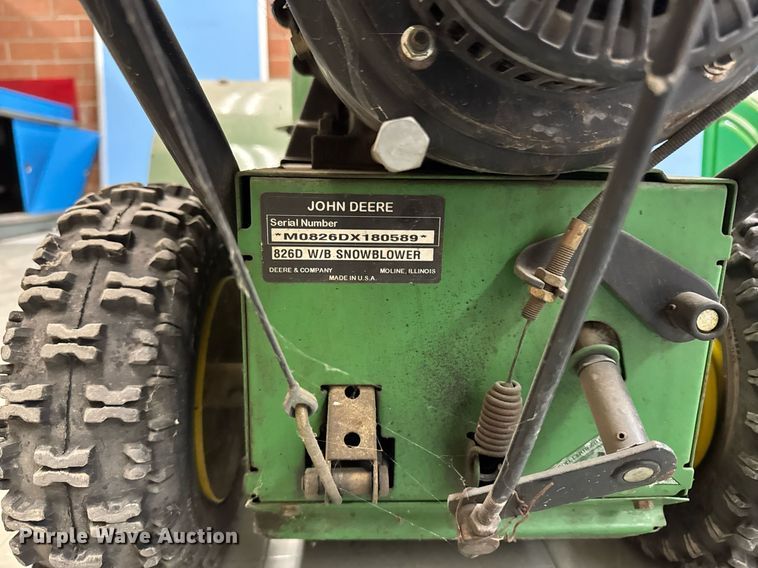 image for item EM3949 (2) John Deere snow blowers