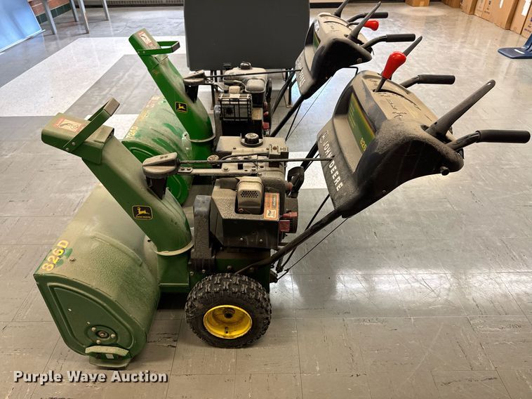image for item EM3949 (2) John Deere snow blowers