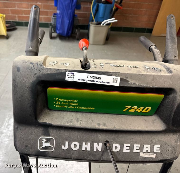 image for item EM3949 (2) John Deere snow blowers