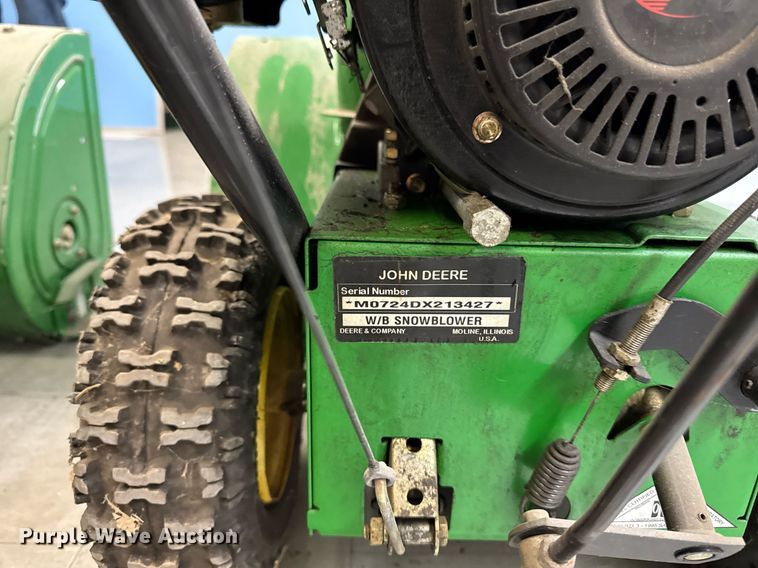 image for item EM3949 (2) John Deere snow blowers