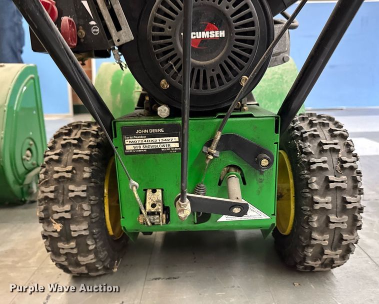 image for item EM3949 (2) John Deere snow blowers