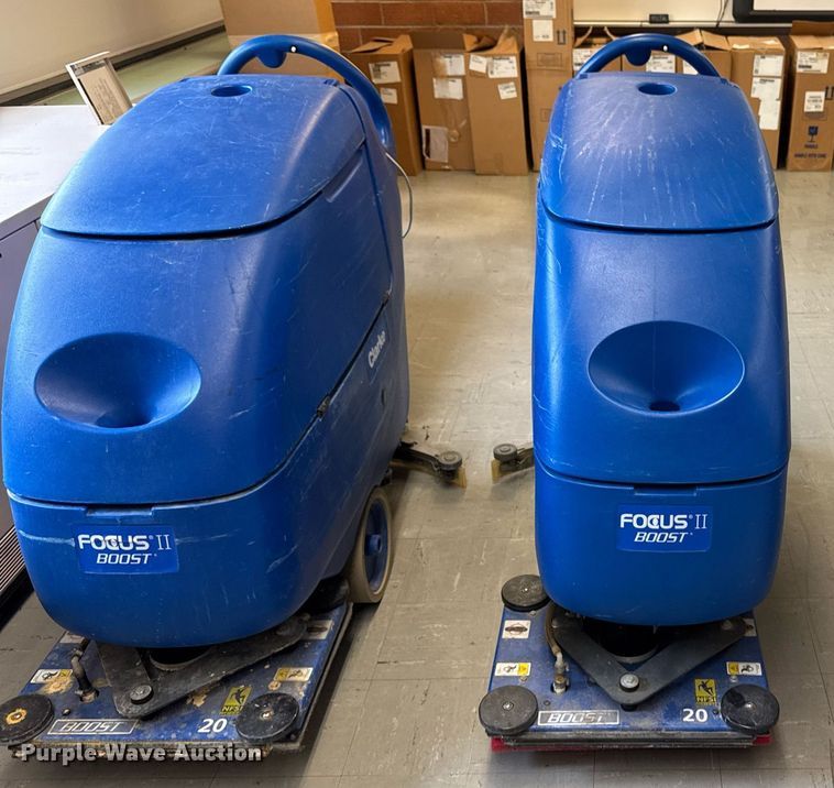 image for item EM3950 (2) Clarke Focus II boost L 20 floor scrubbers