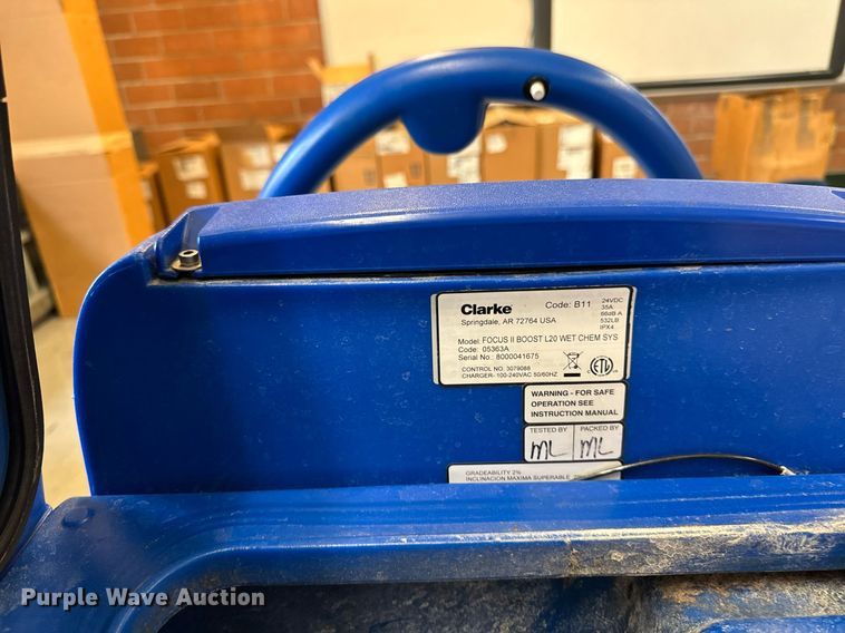 image for item EM3950 (2) Clarke Focus II boost L 20 floor scrubbers