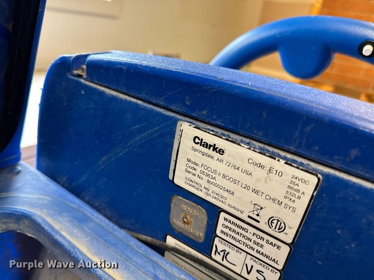 image for item EM3950 (2) Clarke Focus II boost L 20 floor scrubbers