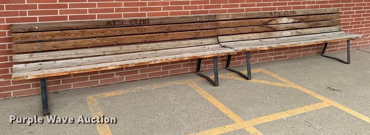image for item EM3959 (2) 8' L wood benches