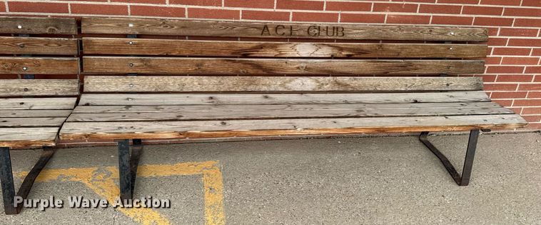 image for item EM3959 (2) 8' L wood benches