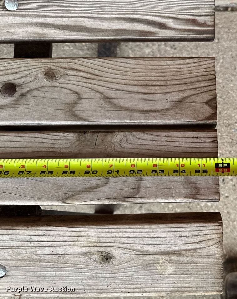 image for item EM3959 (2) 8' L wood benches