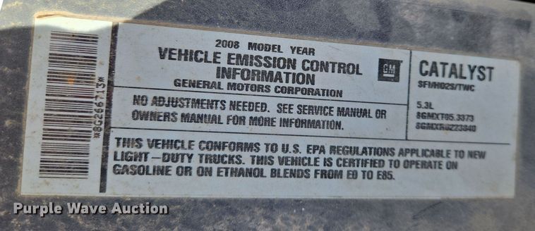 image for item EN8910 2008 Chevrolet  Suburban  SUV