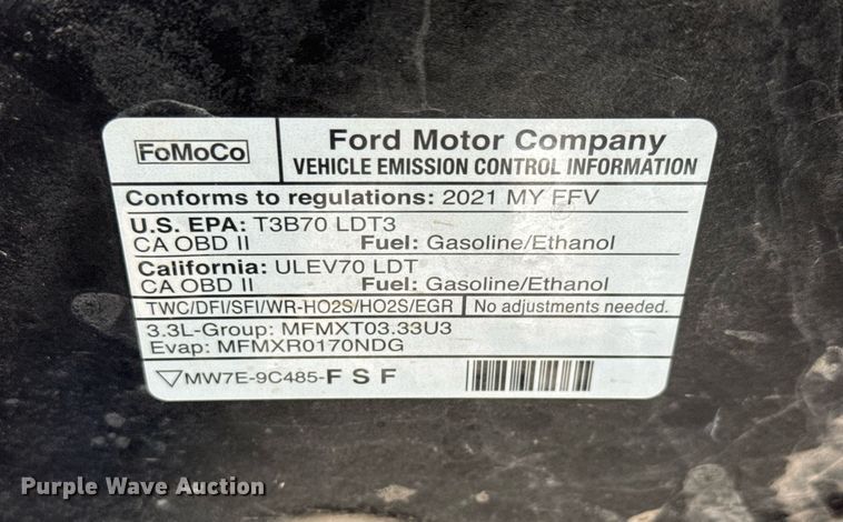 image for item EQ1285 2021 Ford Explorer Police Interceptor SUV