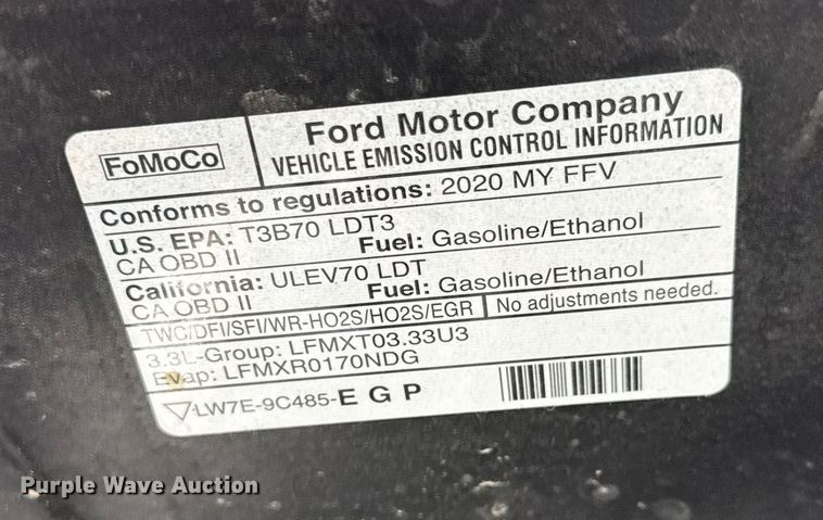 image for item EQ1286 2020 Ford Explorer Police Interceptor SUV