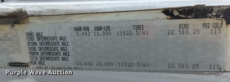 image for item EQ1290 2002 Freightliner Business Class M2 refuse truck