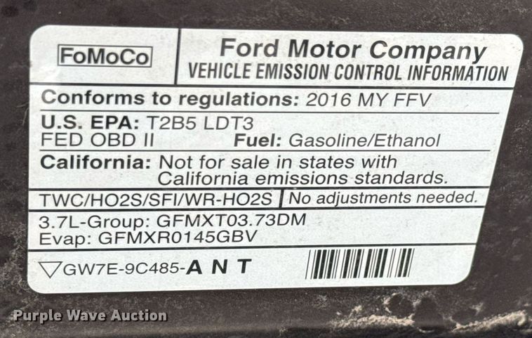 image for item EQ1297 2016 Ford Explorer Police Interceptor  SUV