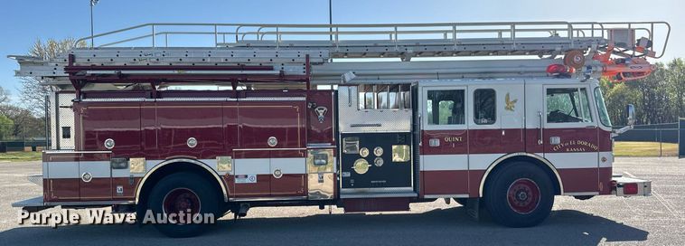 image for item EQ1303 1993 Pierce Lance quint fire truck
